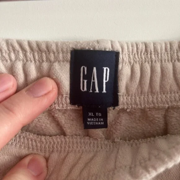 Women's GAP Matching Lounge Set Sweat Pants and Cardigan Top - Beige - Size XL - Picture 5 of 6